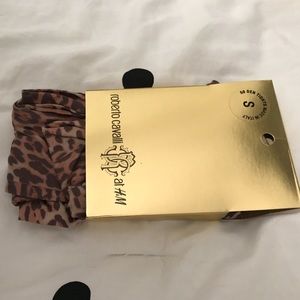 Cheetah print Roberto Cavalli for H&M tights.